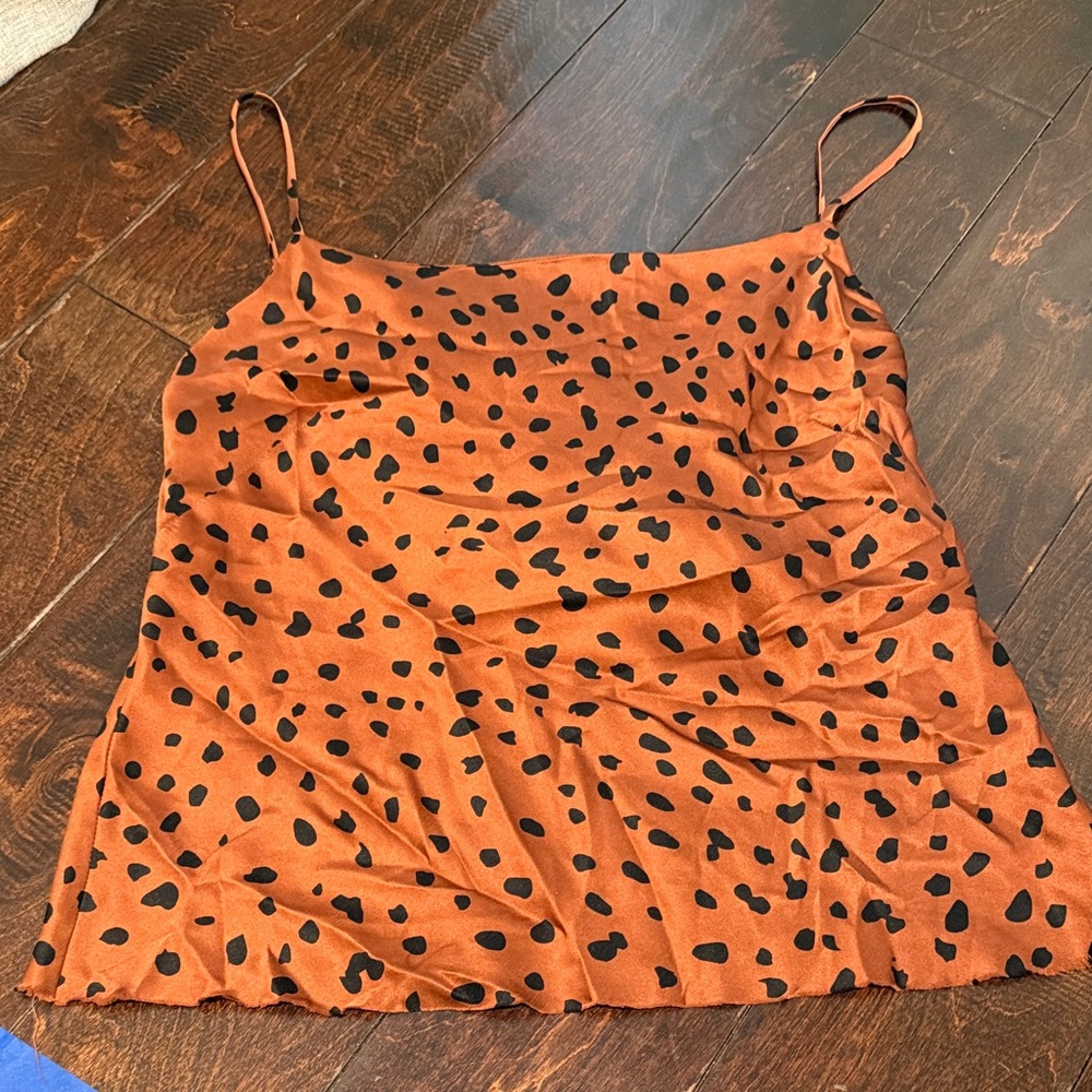 Bec + Bridge Spotted Brown Cami Top